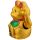 Maneki Neko Winkende Glückskatze, Augen Offen 17cm
