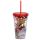 Asterix Becher mit Strohhalm & Deckel 500ml