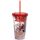 Asterix Becher mit Strohhalm & Deckel 500ml