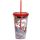Asterix Becher mit Strohhalm & Deckel 500ml