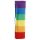 Somewhere Regenbogen Streifen 6er Besteckset aus 100% Bambus im Halter