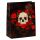 Skulls & Roses Totenkopf rote Rosen Geschenktasche - (L)