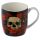 Skulls & Roses Totenkopf Tasse aus Porzellan mit Teeei und Deckel
