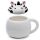 Adoramals Zebra piepsender Tier-Deckel Tasse  