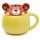 Adoramals Tiger piepsender Tier-Deckel Tasse  