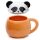 Adoramals Pandabär piepsender Tier-Deckel Tasse  