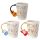 Noten & Gitarre geformter Henkel Tasse  
