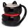 Schwarze Maneki Neko Glückskatze geformte Tasse  