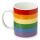 Somewhere Regenbogen Fahne Tasse aus Porzellan