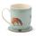 Willow Farm Pferde Tasse & Untersetzer Set  