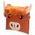 Highland Coo Kuh Pom-Pom PVC Portemonnaie