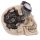 Steam Punk Stil Totenkopf Deko mit Brille