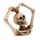 Totenkopf und Skelettarme Herz Ornament