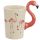 Flamingo geformter Henkel Tasse  