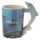 Tasse Delfin Unterwasserwelt geformter Henkel Tasse  