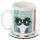 Weihnachten Angie Rozelaar Planet Cat Katze Tasse & Untersetzer Set  