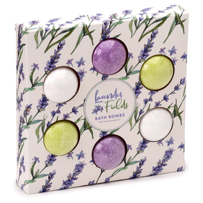Pick of the Bunch Mini Badebomben 6er-Set - Lavendel