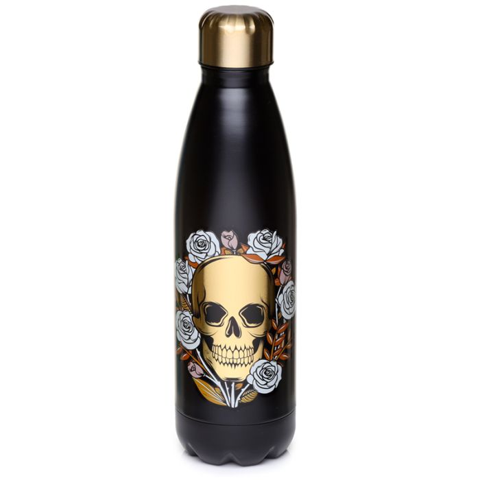 Skulls & Roses Totenkopf Thermo Trinkflasche 500ml