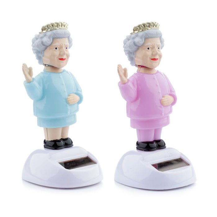Queen Elizabeth die Königin Solar Pal Wackelfigur