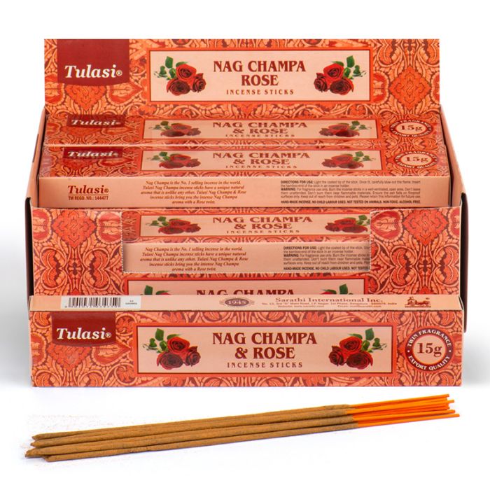 37296 Tulasi Rose Nag Champa Räucherstäbchen