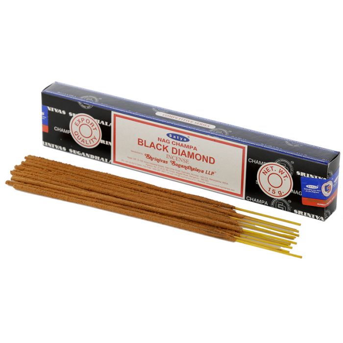 01346 Satya Schwarzer Diamant Nag Champa Räucherstäbchen