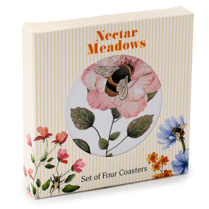 The Nectar Meadows Bienen Untersetzer 4er Set