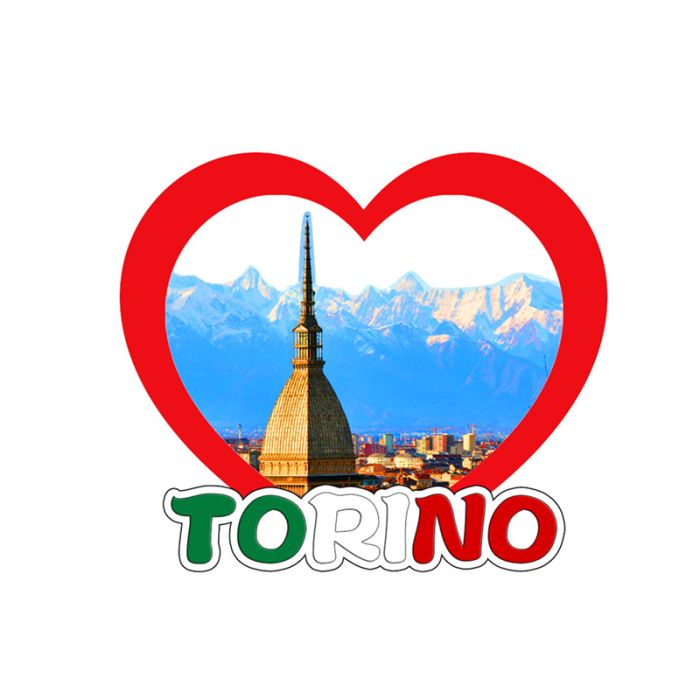 An der Küste 3D Souvenir-Magnet  Torino Mole
