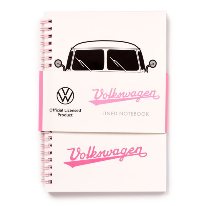 Volkswagen VW T1 Bulli Summer A5 liniertes Notizbuch mit Spiralbindung