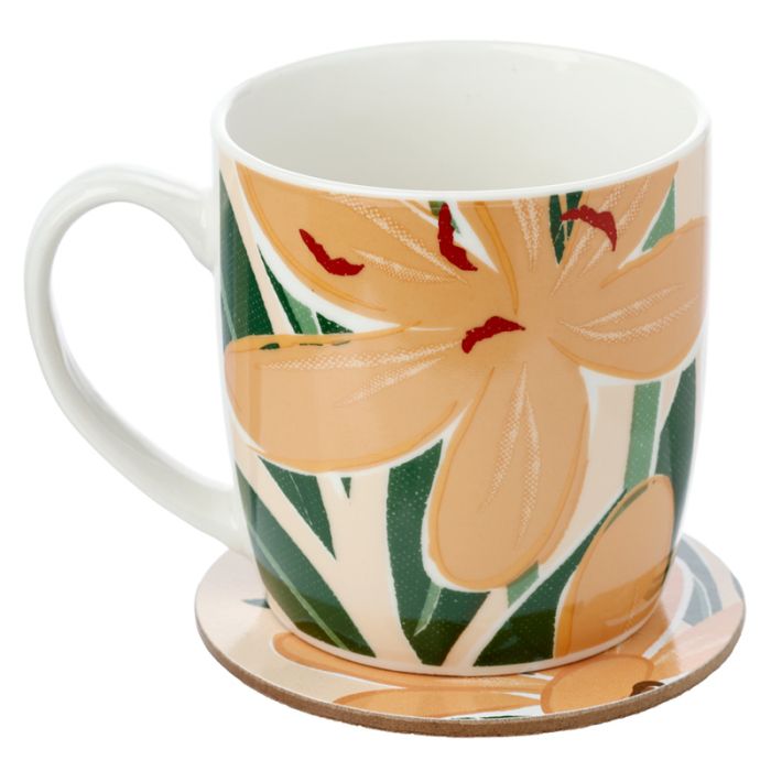 Florens Hesperantha Tasse & Untersetzer Set  