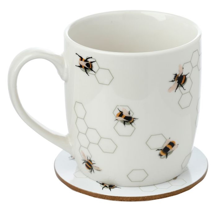 Nectar Meadows Bienen Tasse & Untersetzer Set