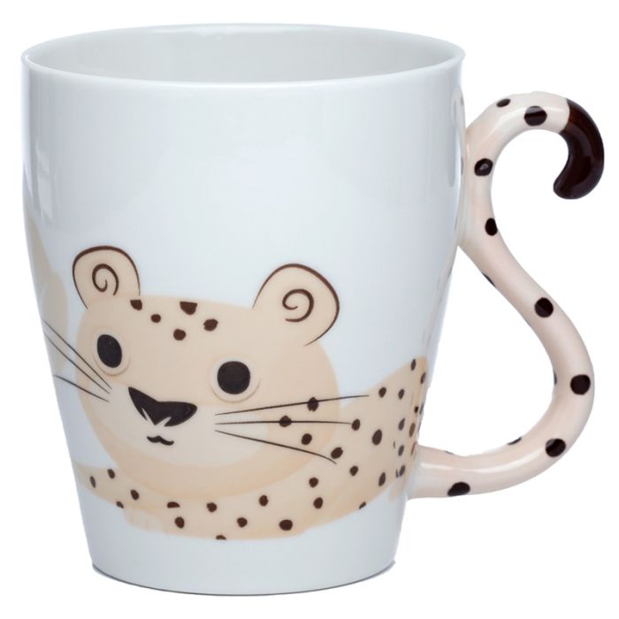 Gepard Zooniverse geformter Henkel Tasse aus Porzellan