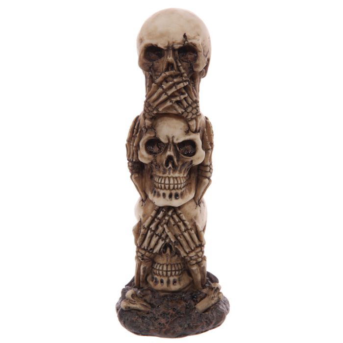 Nichts Böses Sehen Hören Sagen Totenkopf Totem Deko
