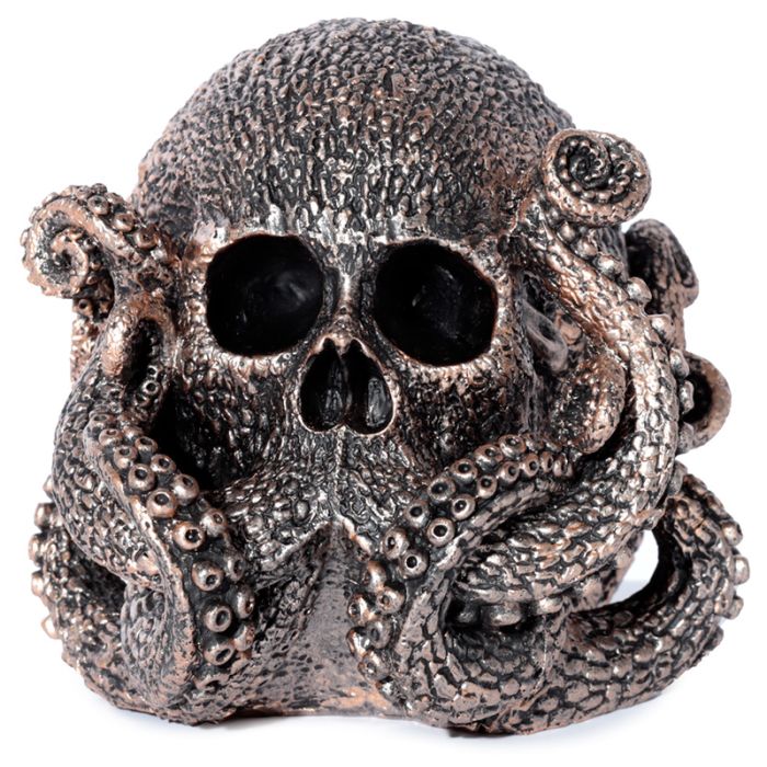 Bronze Totenkopf Krake