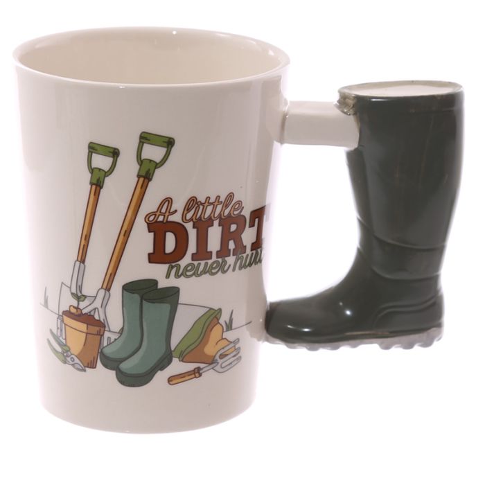 Garten Werkzeug Gummi Stiefe lgeformter Henkel Tasse  