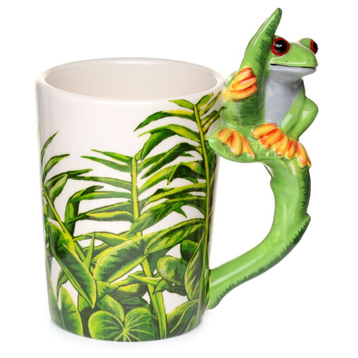 Frosch geformter Henkel Tasse  