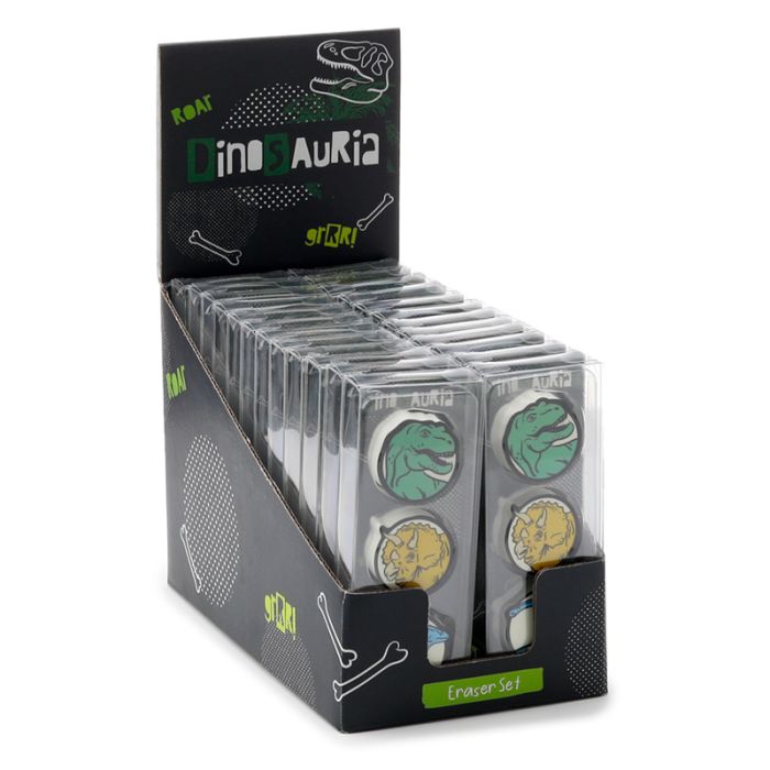 Dinosauria Dinosaurier Radiergummis 3er Set