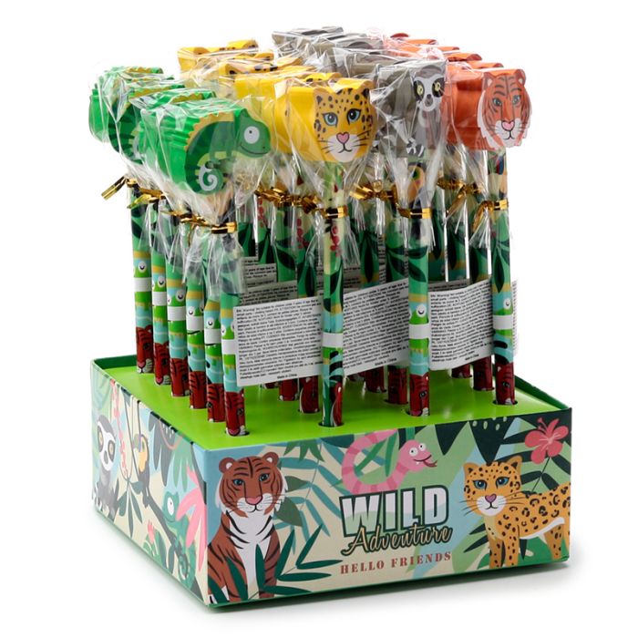 Wildtiere Bleistift mit Radiergummi 