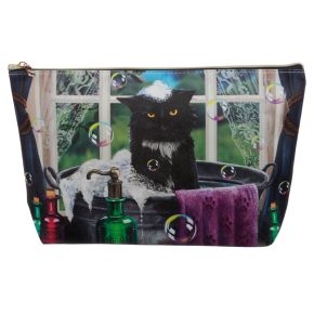 Lisa Parker Badezeit Katzen Großer PVC Kosmetiktasche Lisa Parker Badezeit Katzen Großer PVC Kosmetiktasche