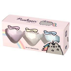 Pusheen Badebomben 3er-Set - Fruchtige Düfte