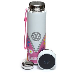 Volkswagen VW T1 Bulli Summer Trinkflasche mit Digital Thermometer Volkswagen VW T1 Bulli Summer Trinkflasche mit Digital Thermometer