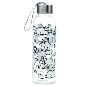 Simon's Cat 2021 Wasserflasche mit Metalldeckel 500ml