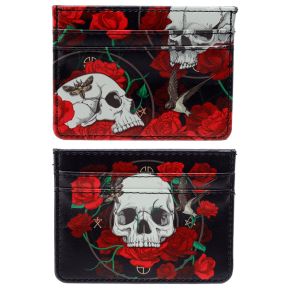 Skulls & Roses Totenköpfe Kreditkartenetui mit RFID Schutz Skulls & Roses Totenköpfe Kreditkartenetui mit RFID Schutz
