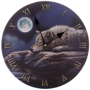 Lisa Parker Ruhige Nacht des Wolfes Bilderuhr Lisa Parker Ruhige Nacht des Wolfes Bilderuhr