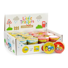 Little Tractors Traktoren Komprimiertes Reisehandtuch Waschlappen