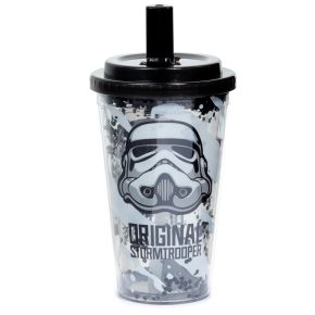 The Original Stormtrooper Becher mit Flip-Strohhalm & Deckel 500ml The Original Stormtrooper Becher mit Flip-Strohhalm & Deckel 500ml