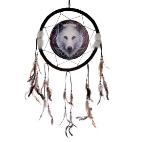 Lisa Parker Beschützer der Herbste Wolf Traumfänger 33cm Lisa Parker Beschützer der Herbste Wolf Traumfänger 33cm