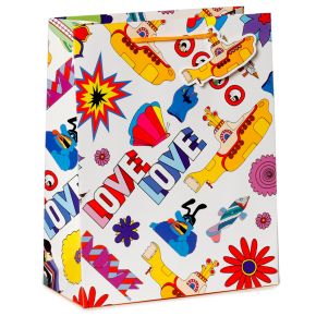 The Beatles Yellow Submarine LOVE Geschenktasche - (L) The Beatles Yellow Submarine LOVE Geschenktasche - (L)