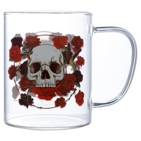 Skull & Roses Totenkopf Glasbecher Skull & Roses Totenkopf Glasbecher