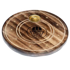 Mangoholz Räucherbrenner mit der Hand der Fatima