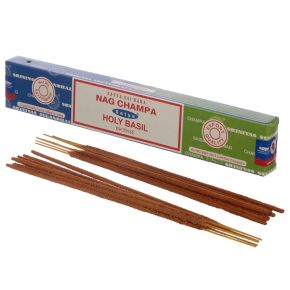 01322 Satya Nag Champa & Heiliges Basilikum Räucherstäbchen 01322 Satya Nag Champa & Heiliges Basilikum Räucherstäbchen